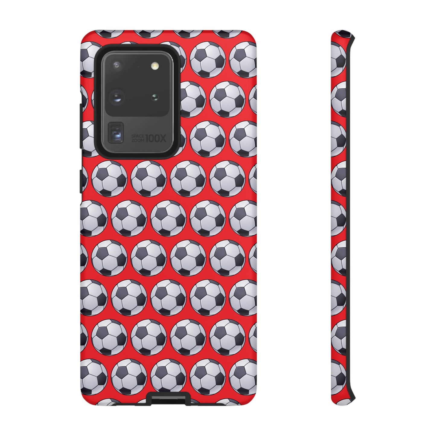 Soccer Ball Phone Case Red