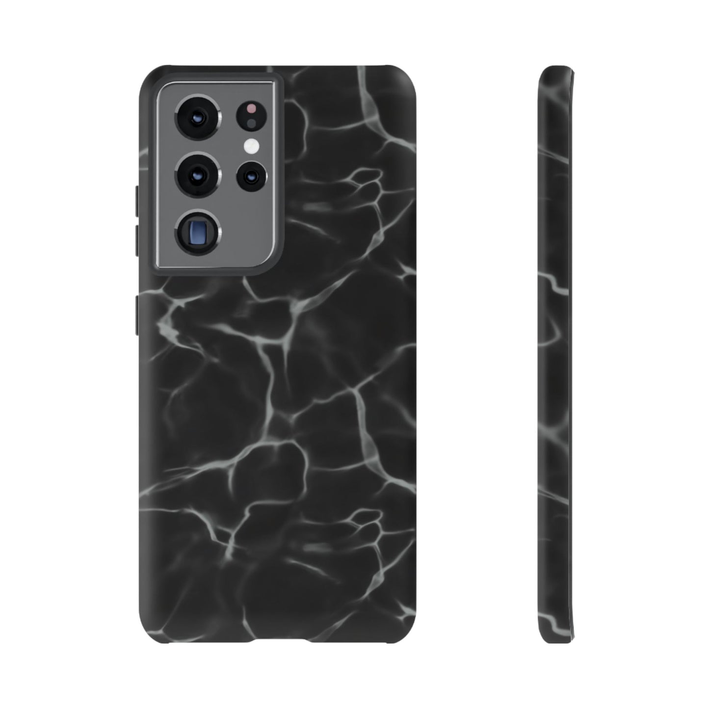 Marble Phone Case Black White