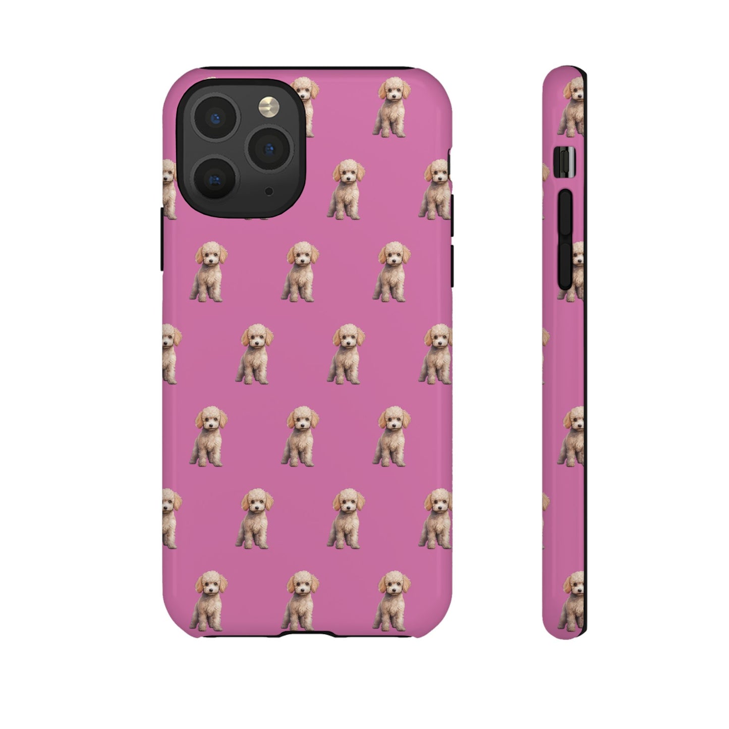 Poodle Phone Case Pink