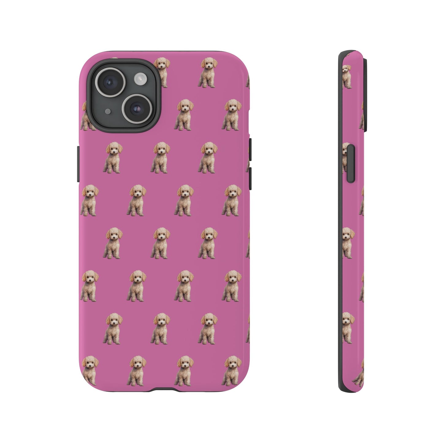 Poodle Phone Case Pink