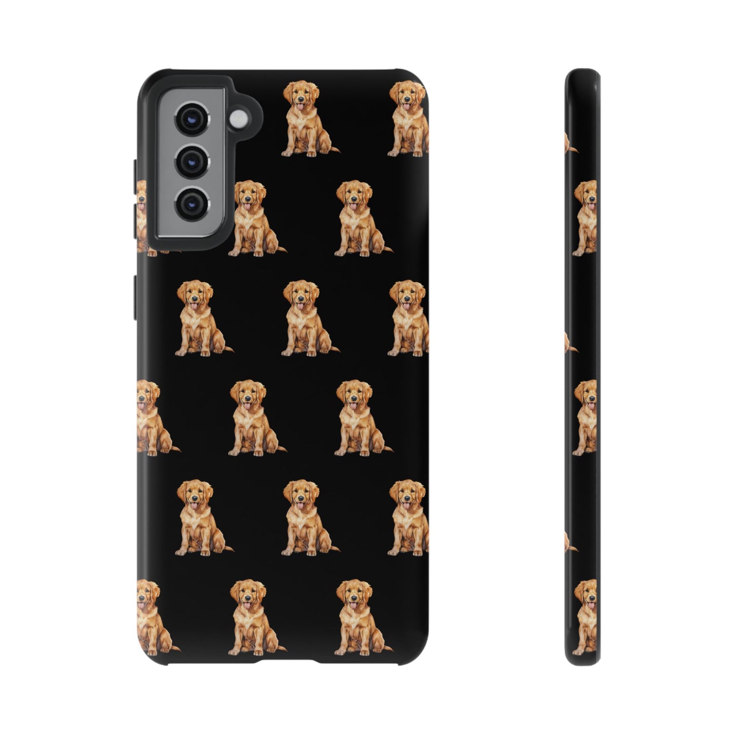 Golden Retriever Phone Case Black