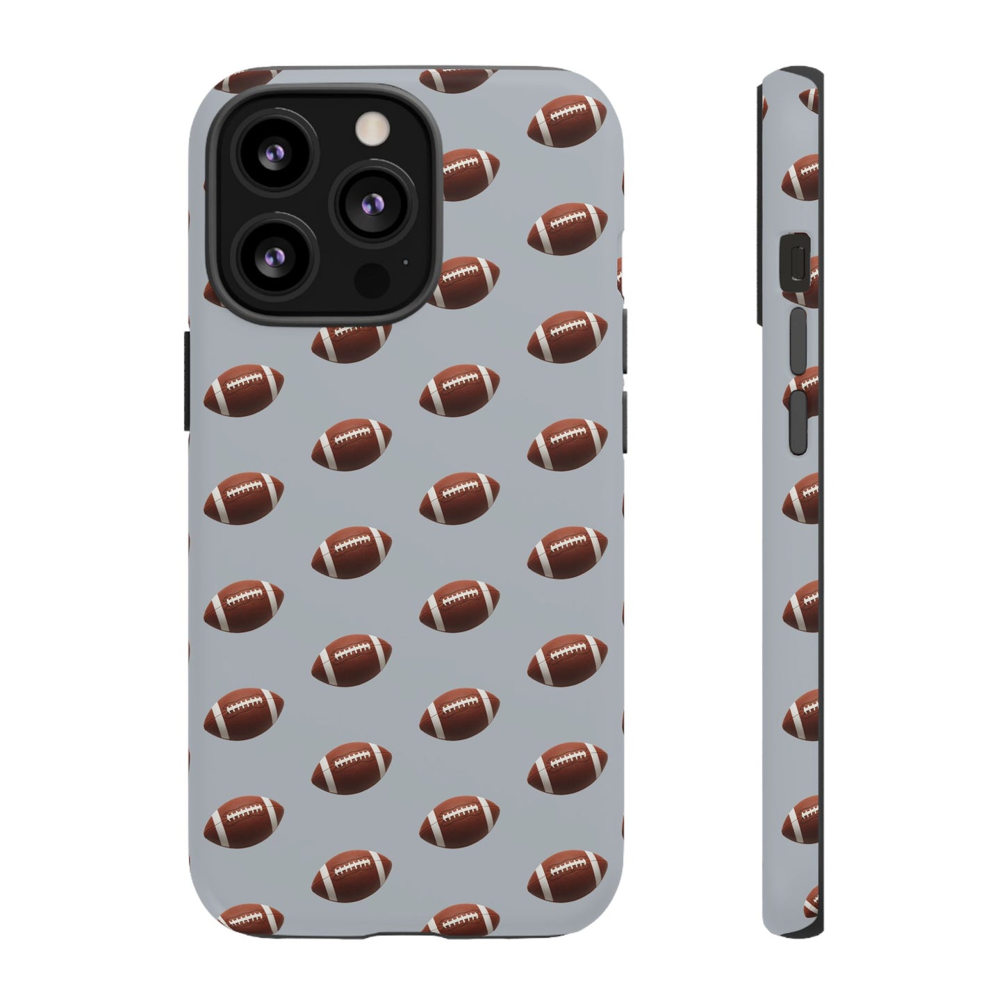 Football Phone Case Silver