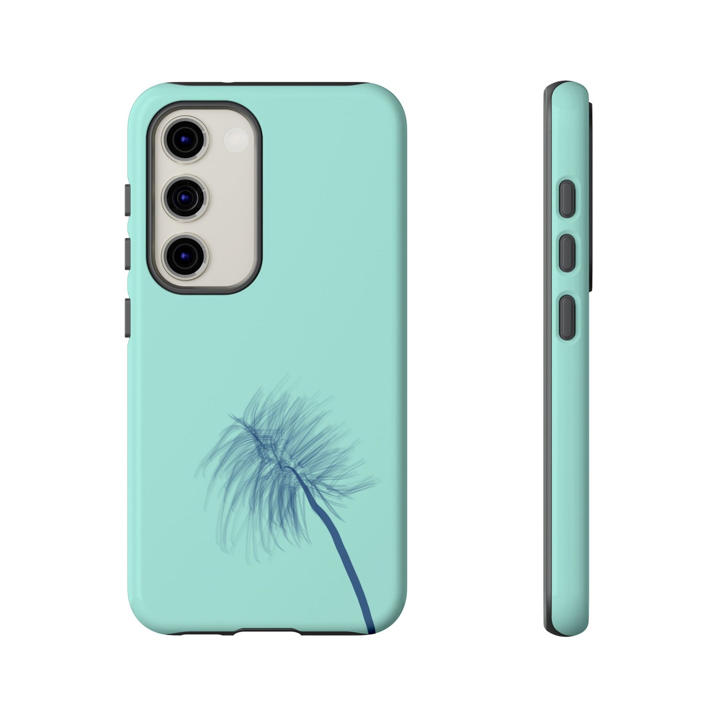 Dandelion Blowball Phone Case Aqua