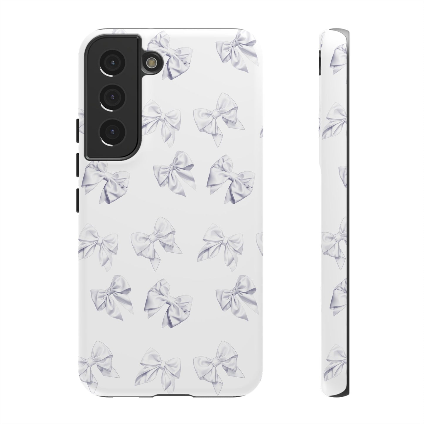 Bow Phone Case White on White