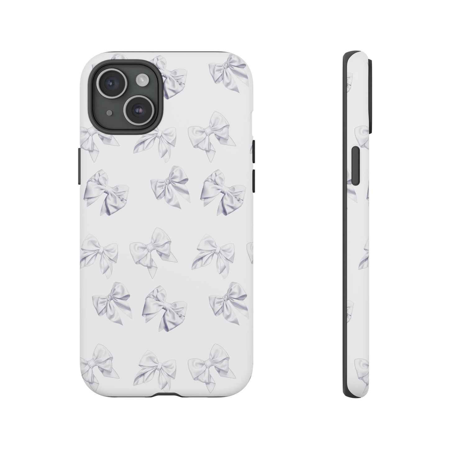 Bow Phone Case White on White