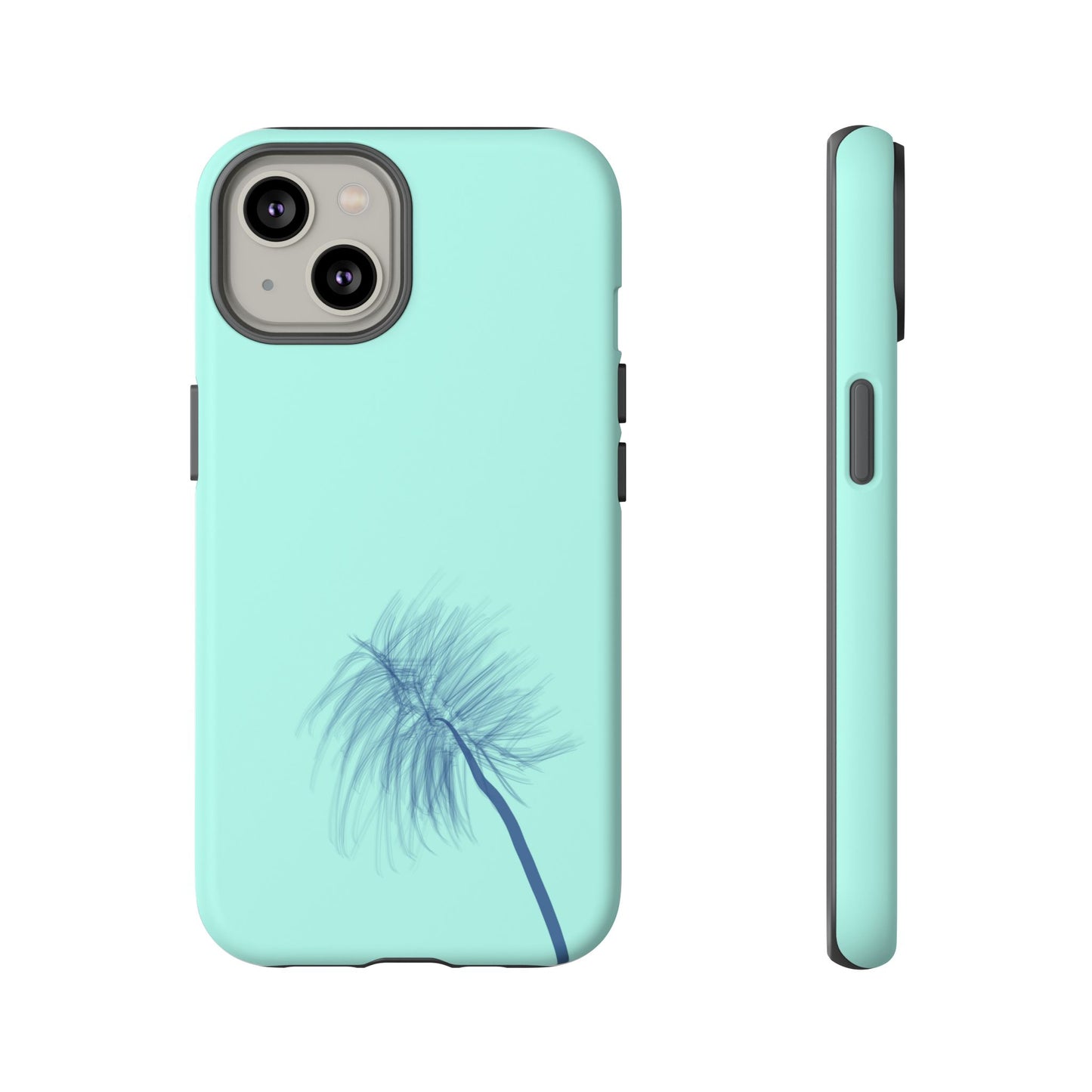 Dandelion Blowball Phone Case Aqua