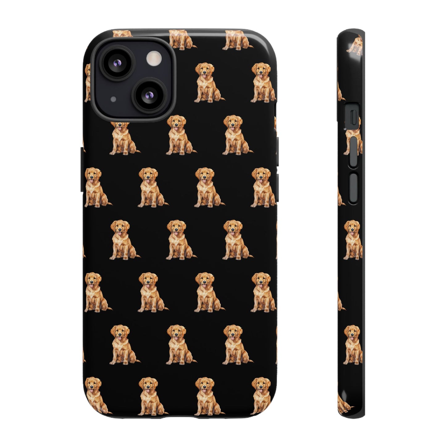 Golden Retriever Phone Case Black