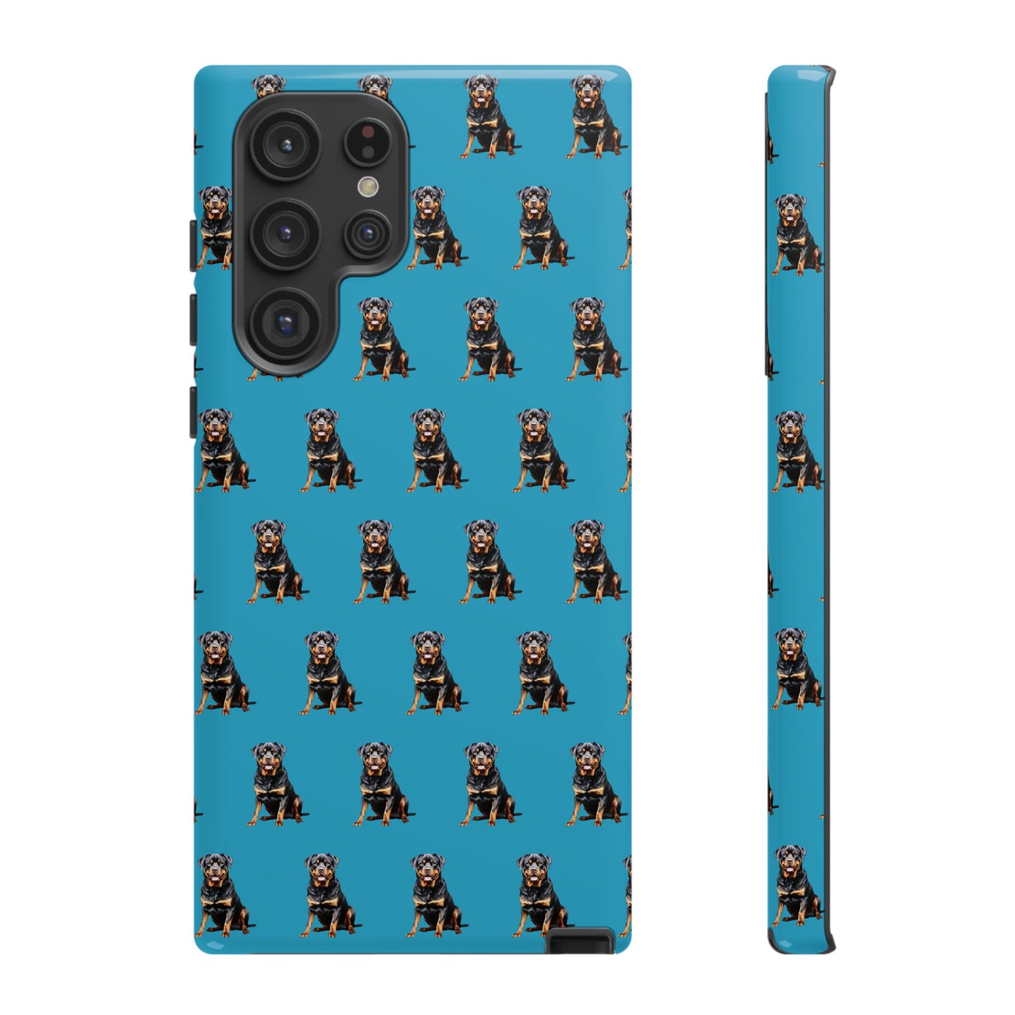 Rottweiler Phone Case Turquoise