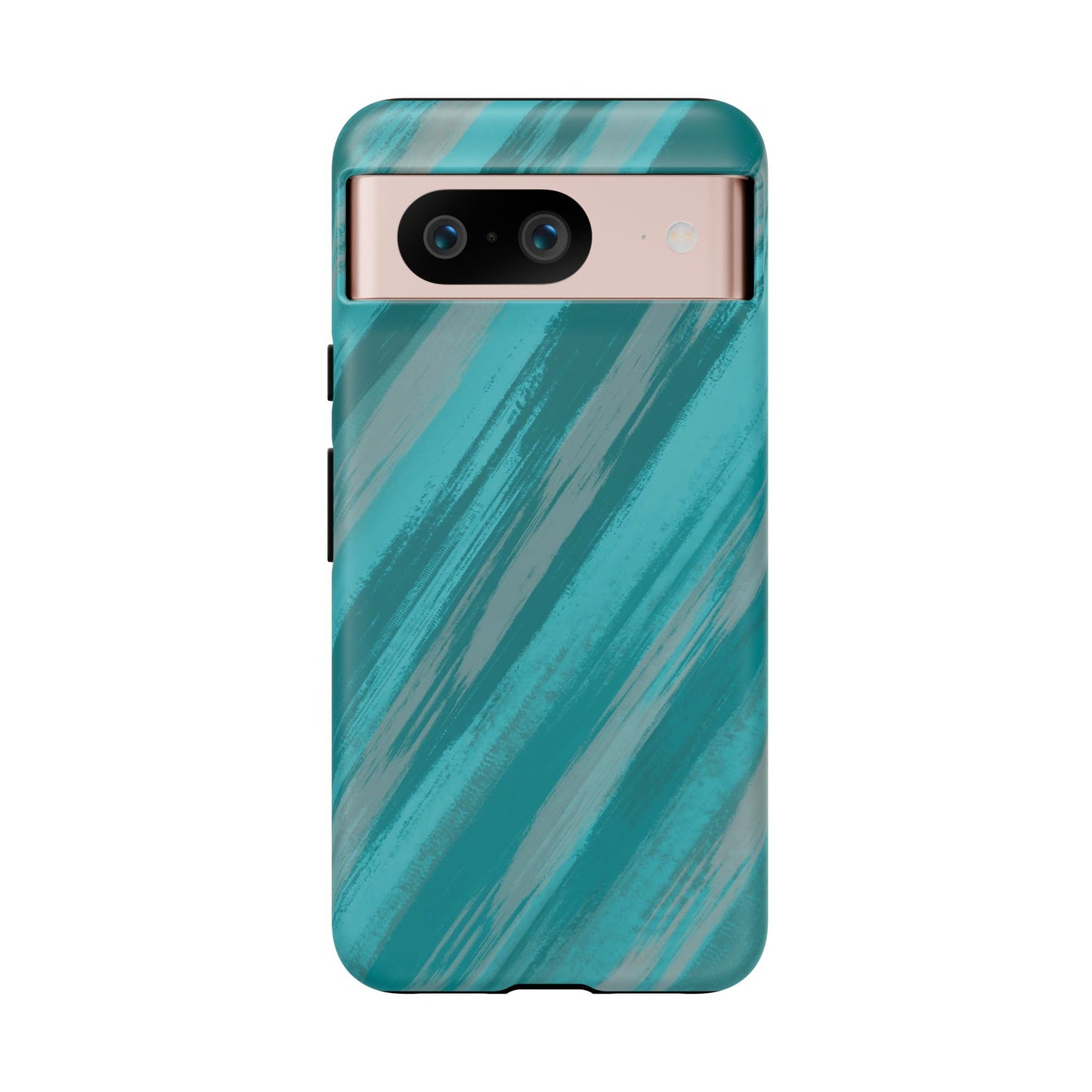 Striped Phone Case Aqua