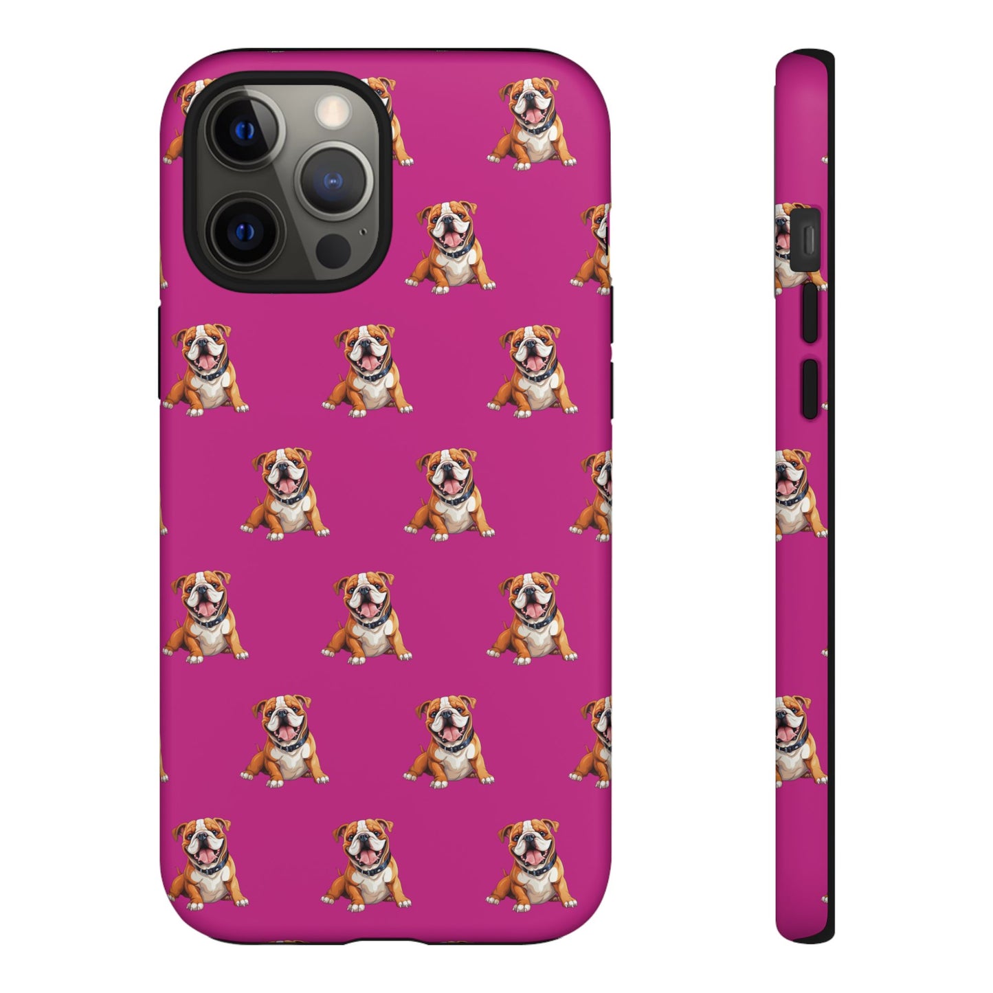 Bulldog Phone Case Pink