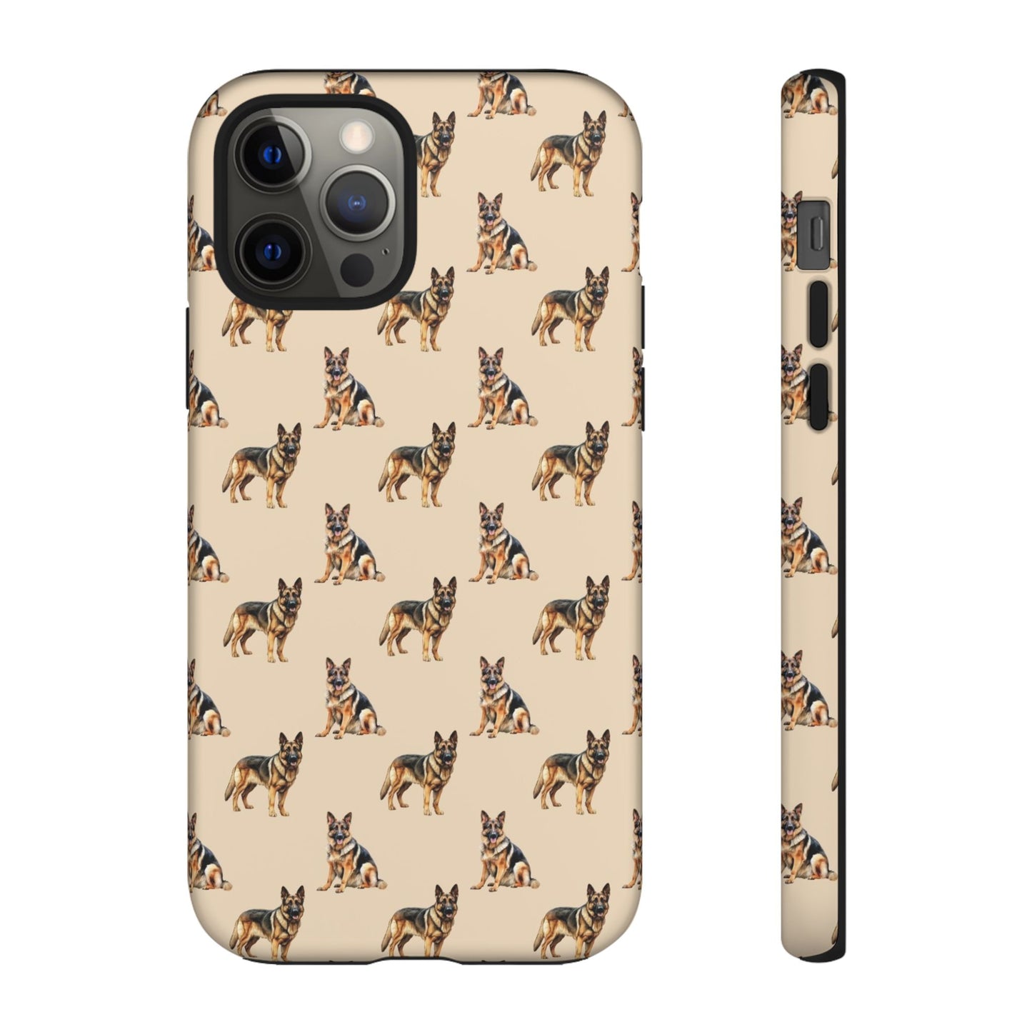 German Shepherd Phone Case Cream