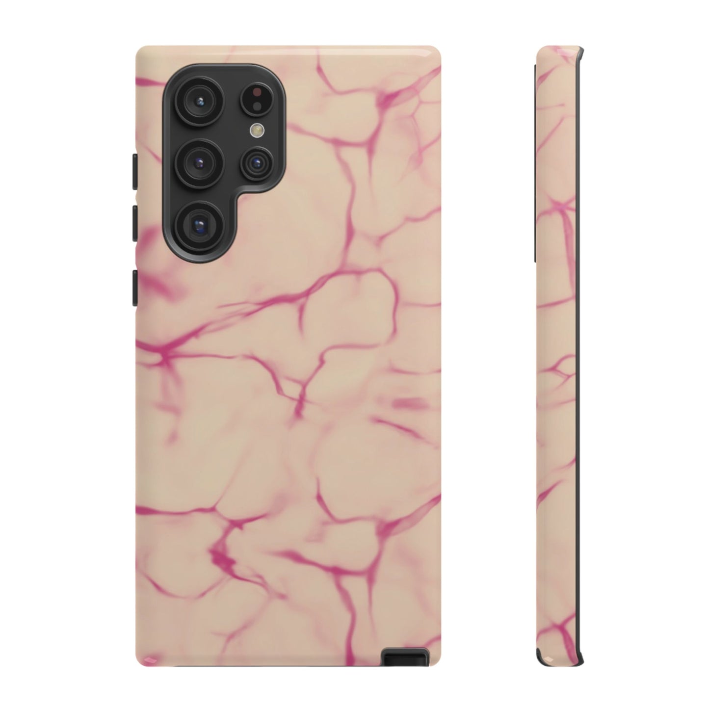 Marble Phone Case Cream Pink