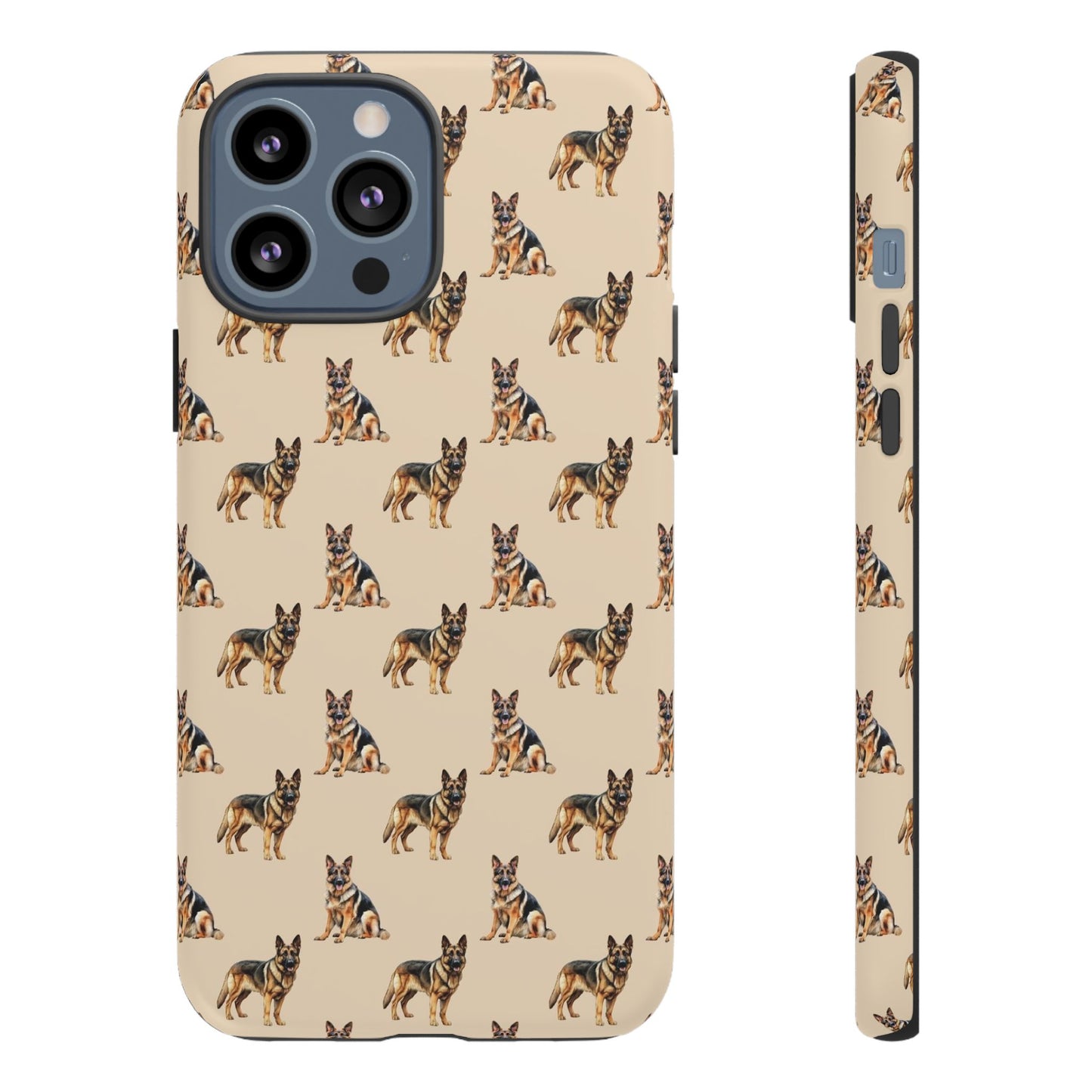 German Shepherd Phone Case Cream