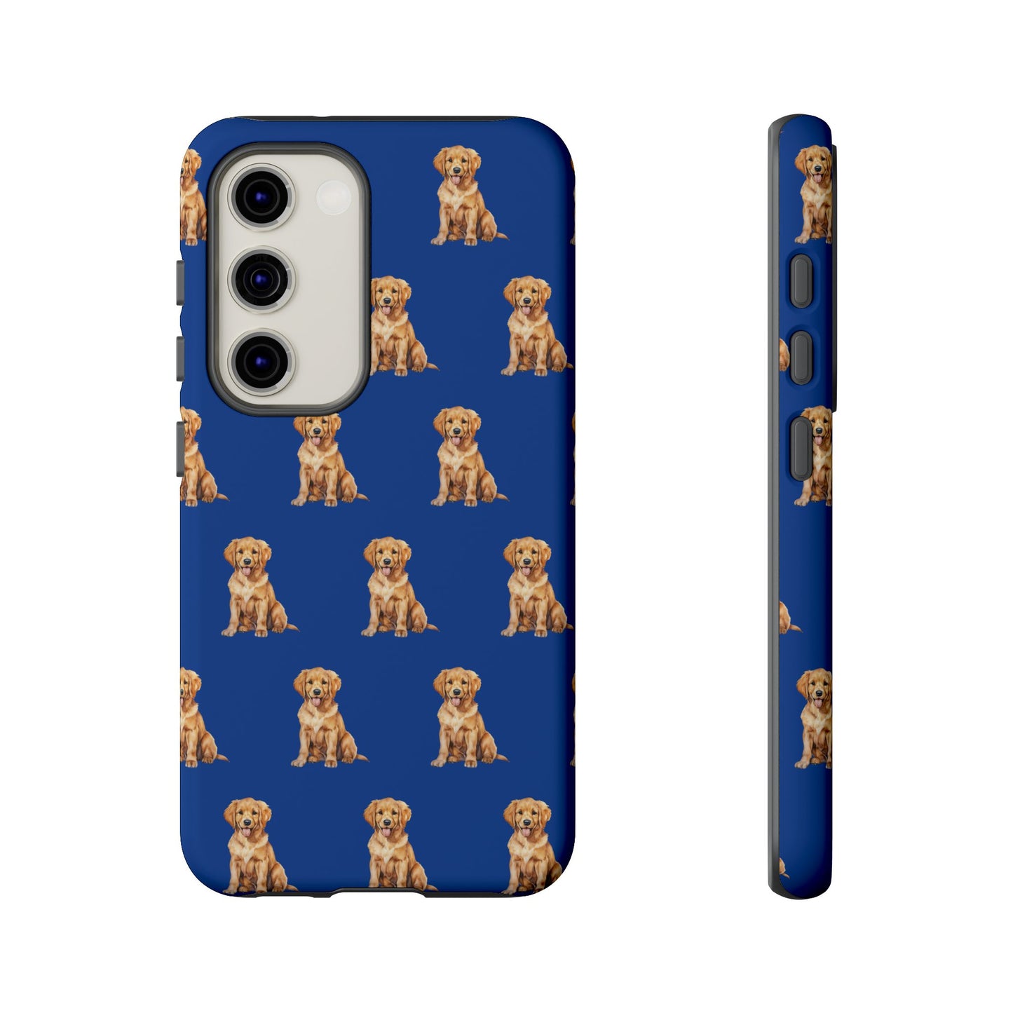 Golden Retriever Phone Case Blue