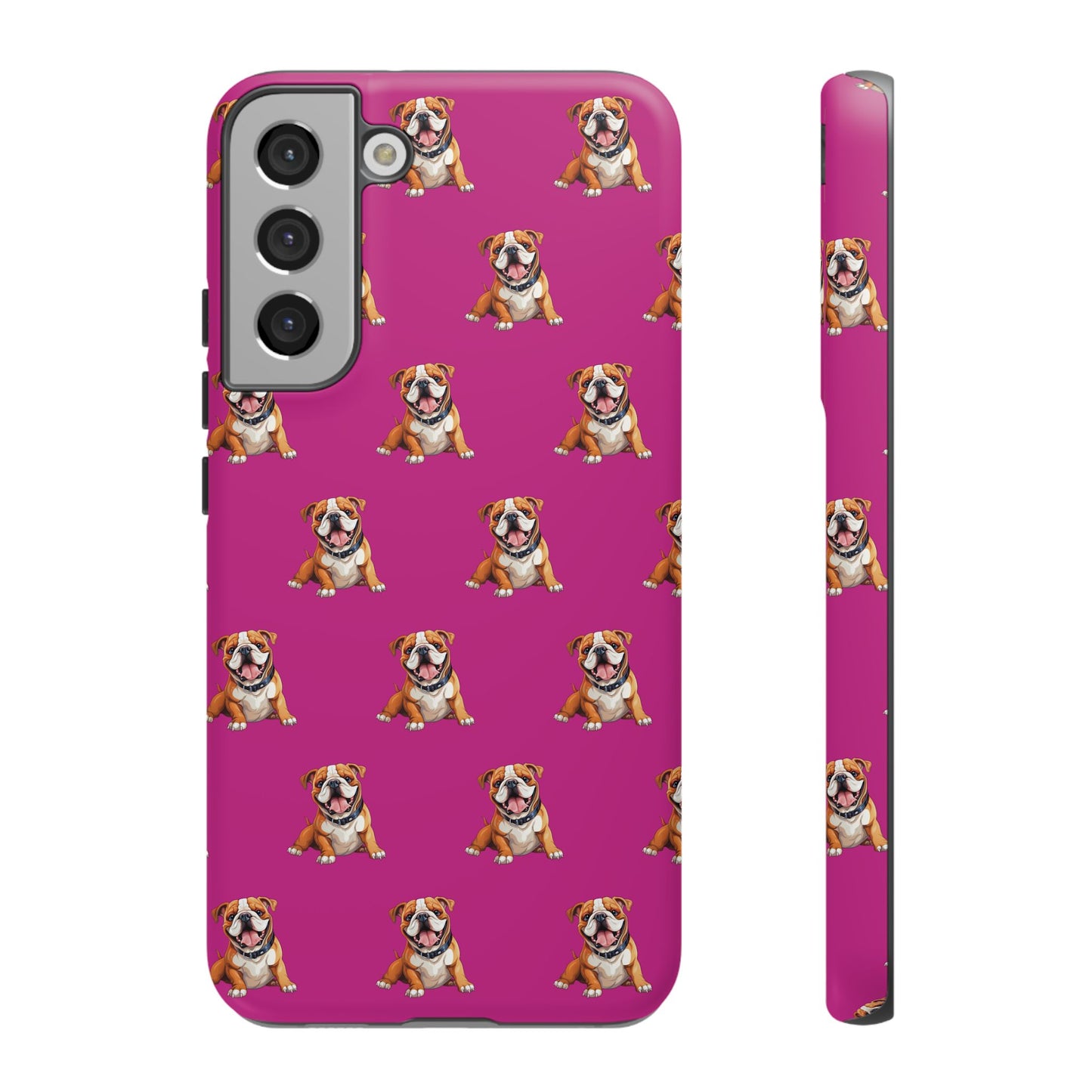 Bulldog Phone Case Pink