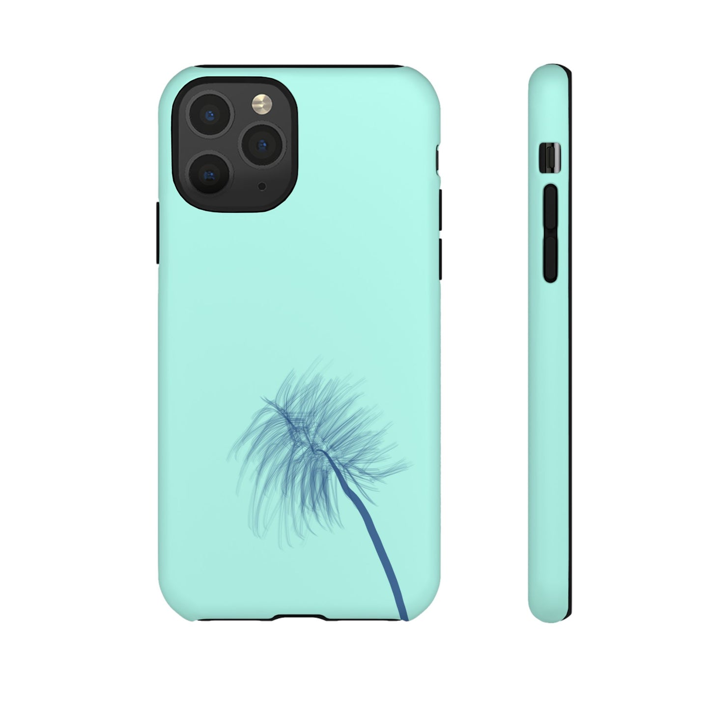 Dandelion Blowball Phone Case Aqua