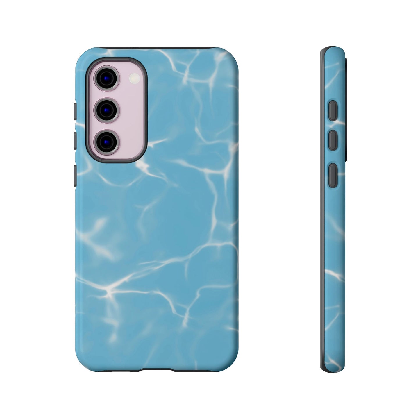 Marble Phone Case Light Blue