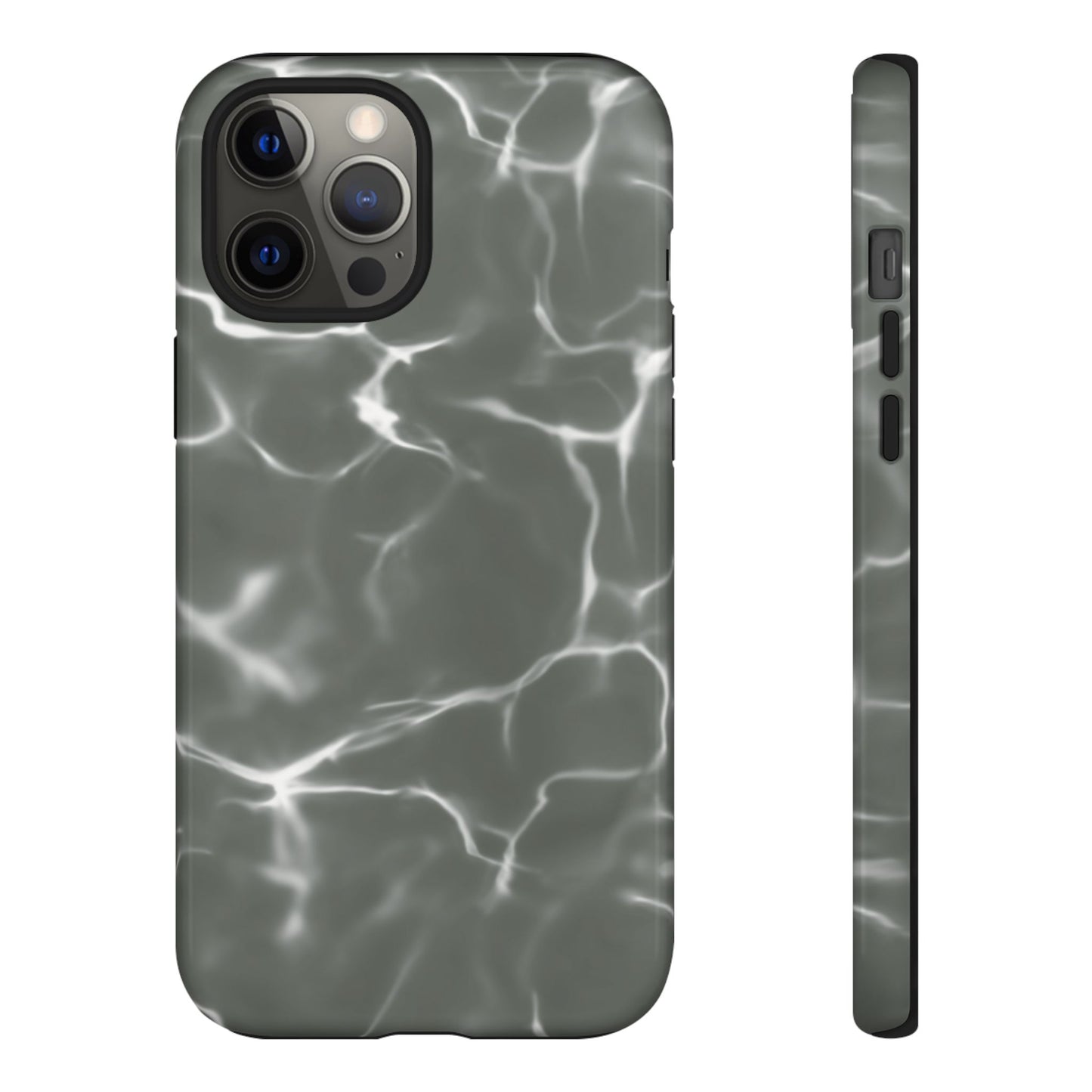 Marble Print Phone Case Gray