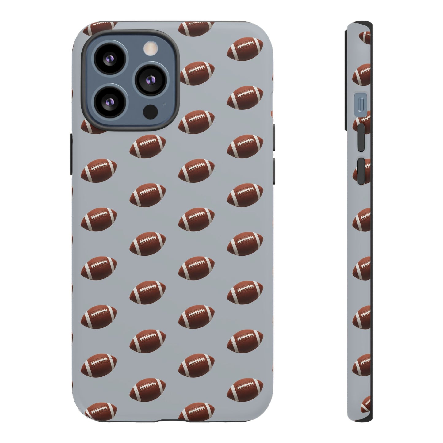 Football Phone Case Silver