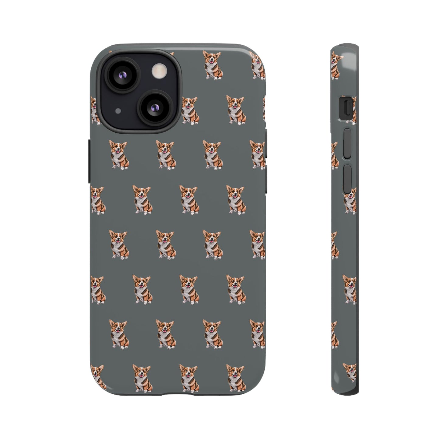 Corgi Phone Case Gray