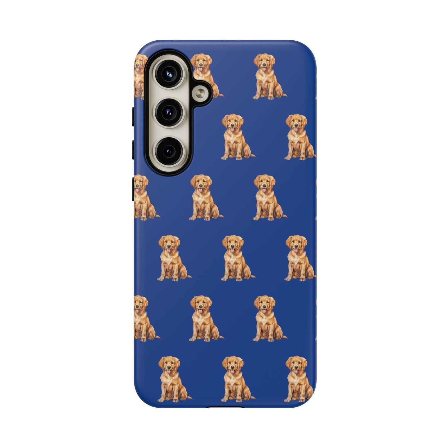 Golden Retriever Phone Case Blue