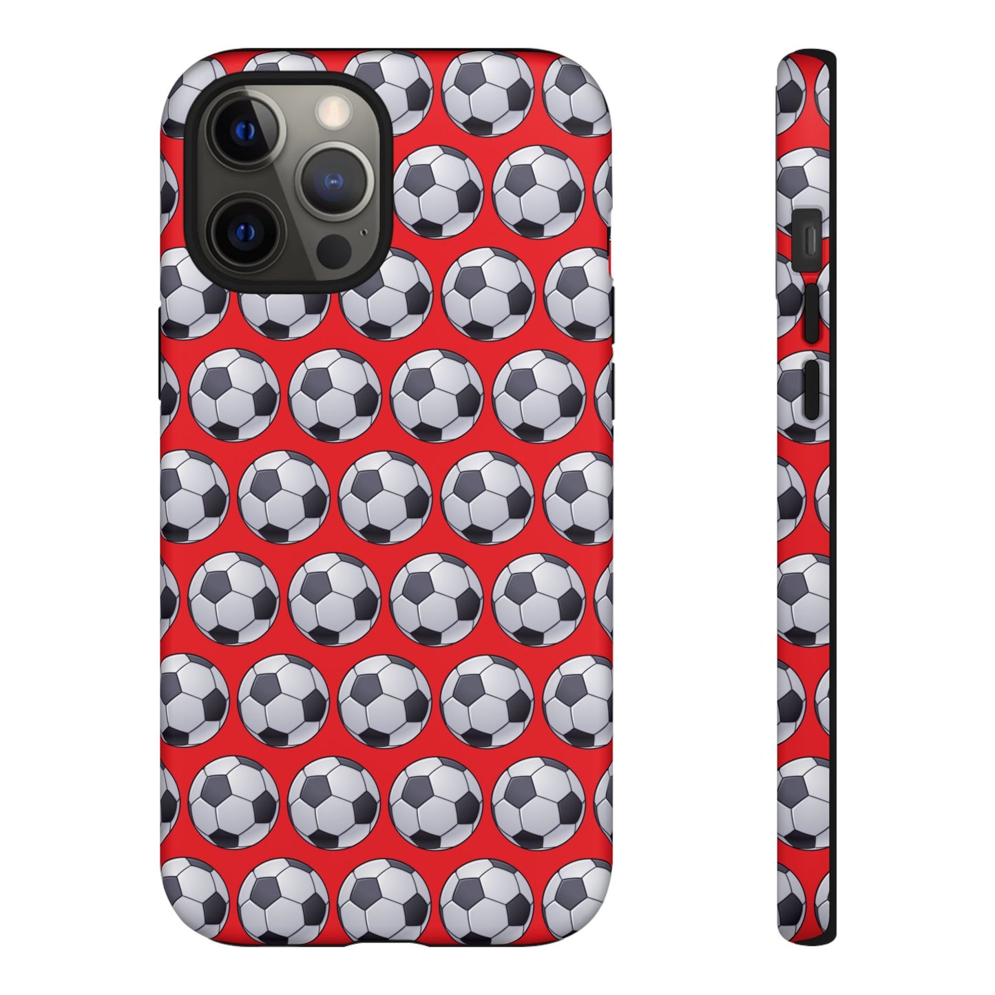 Soccer Ball Phone Case Red