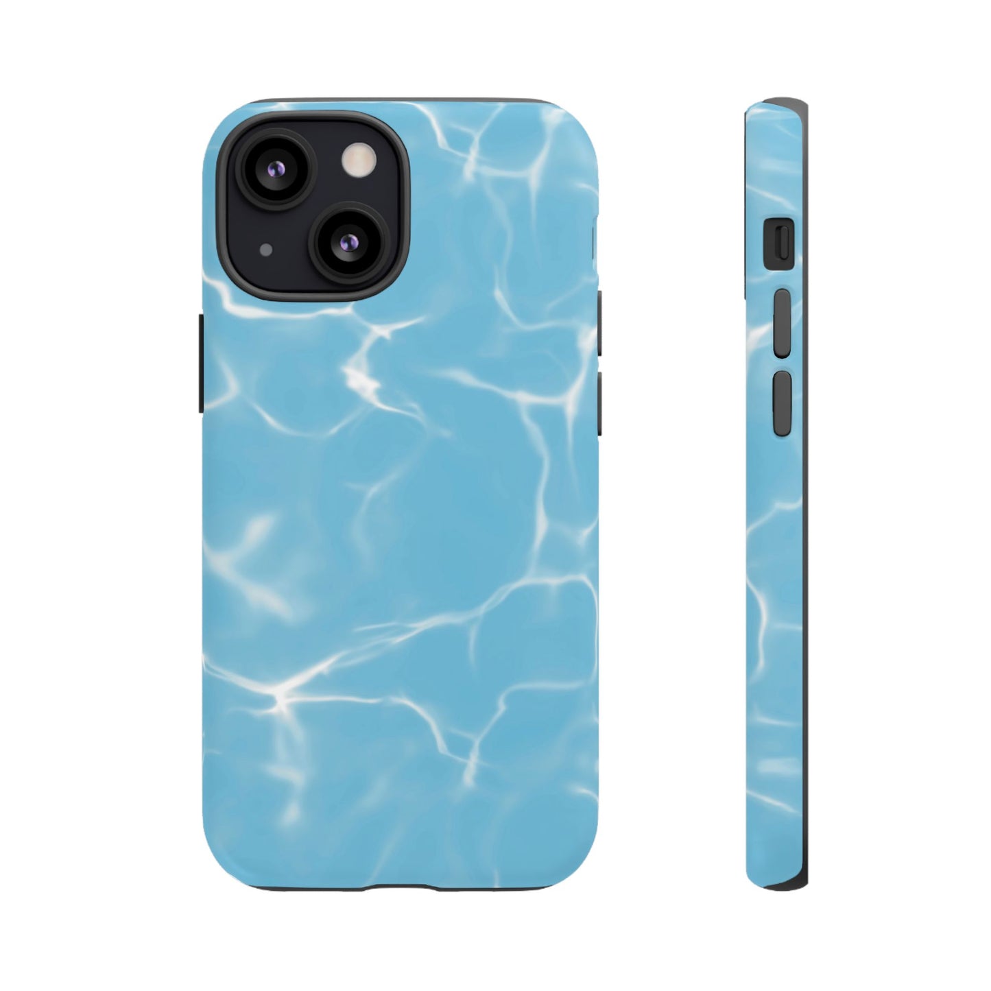 Marble Phone Case Light Blue