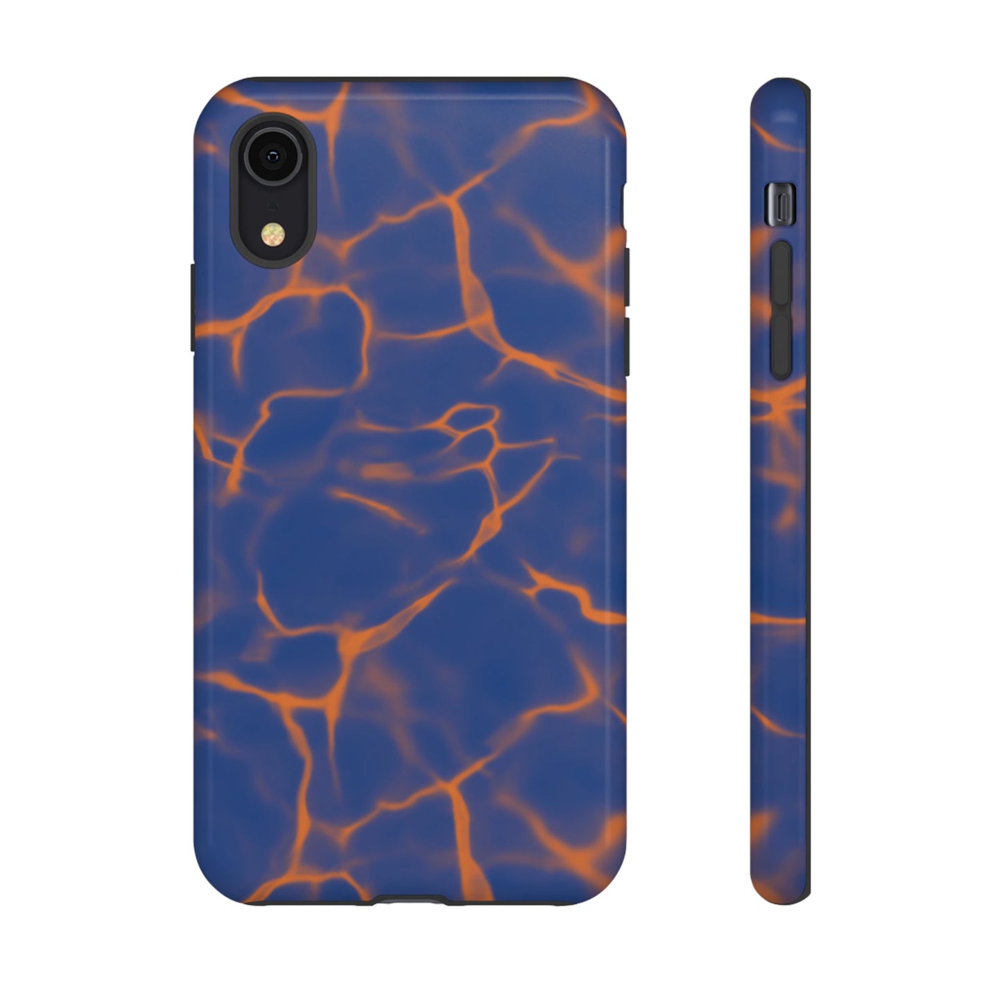 Marble Phone Case Blue Orange