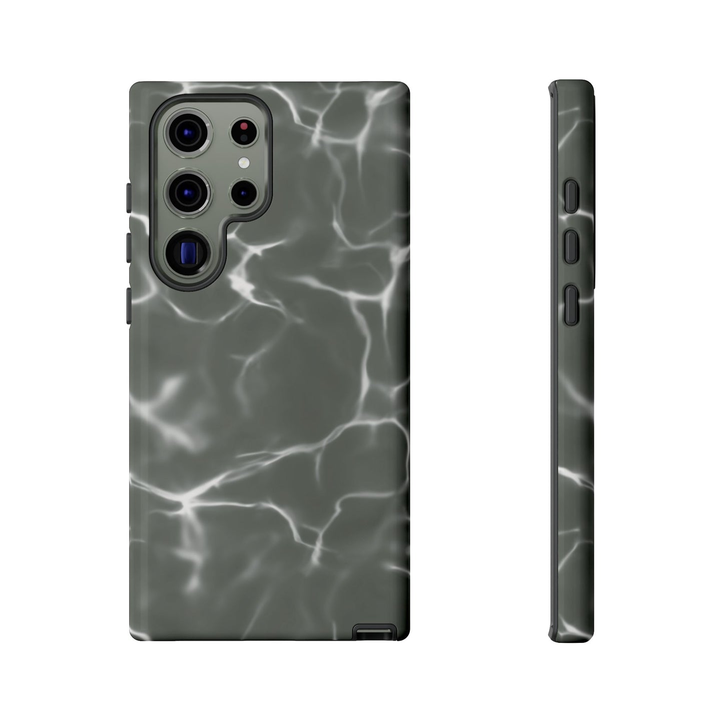 Marble Print Phone Case Gray