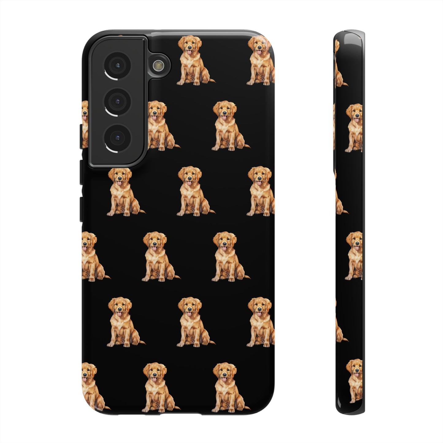 Golden Retriever Phone Case Black