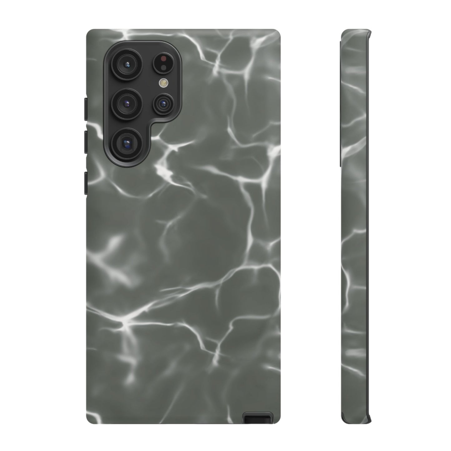 Marble Print Phone Case Gray