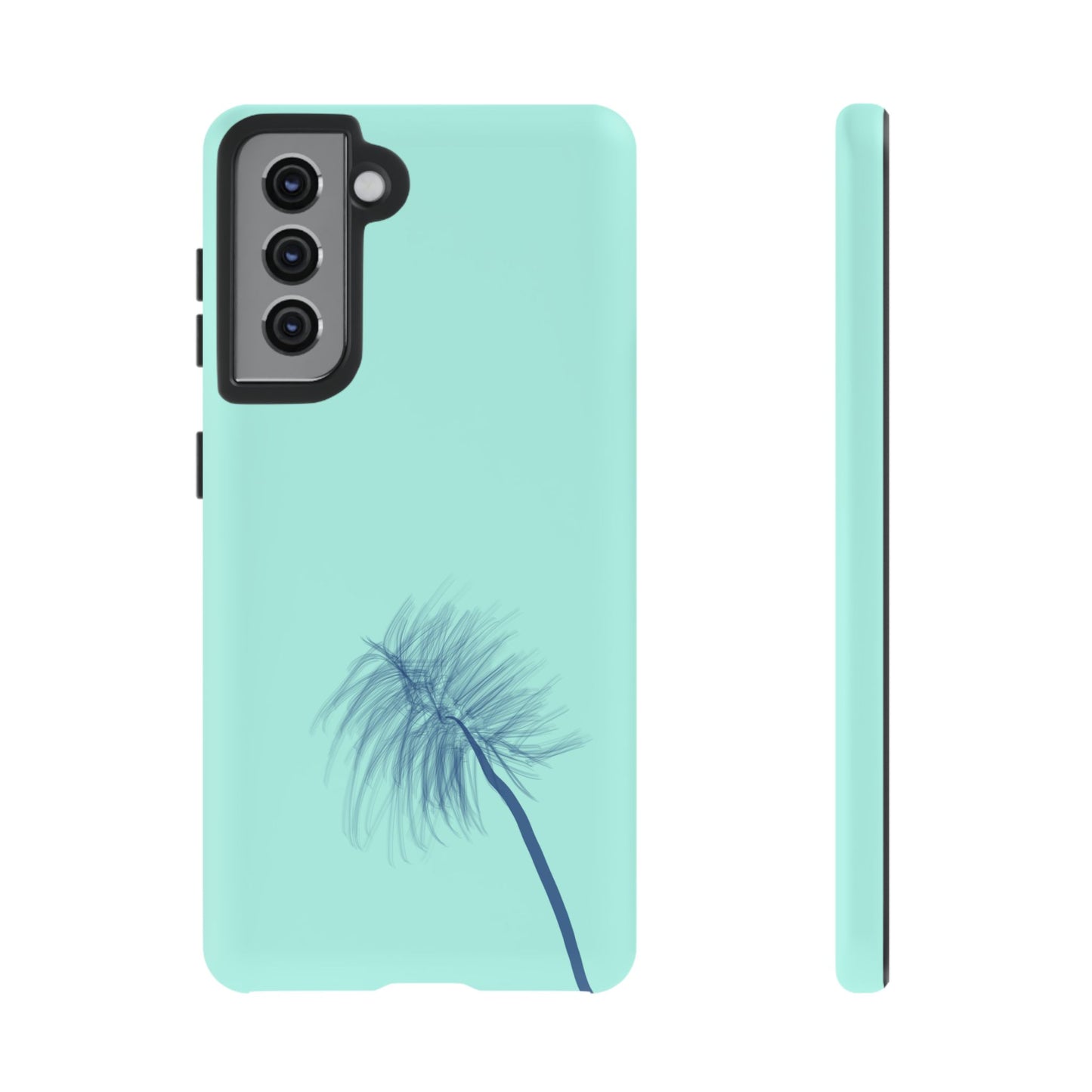 Dandelion Blowball Phone Case Aqua