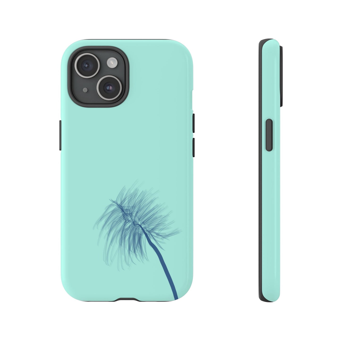 Dandelion Blowball Phone Case Aqua