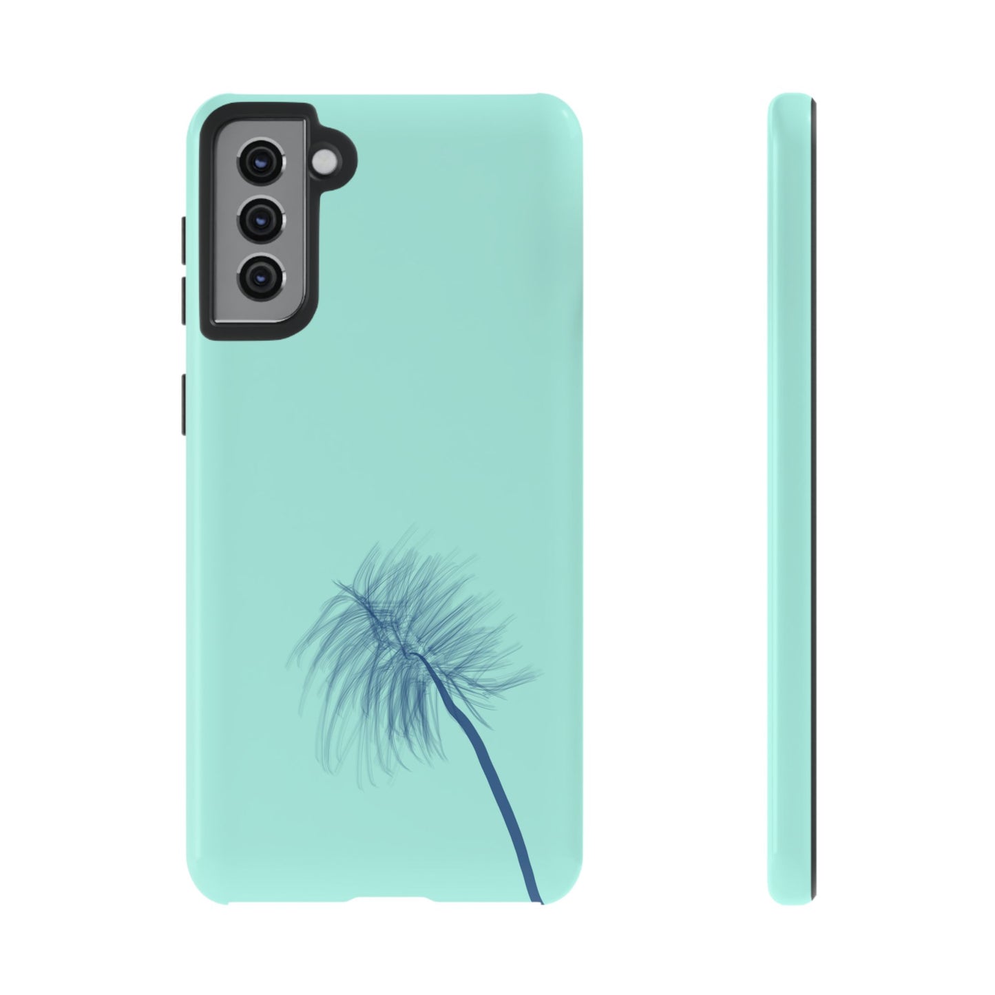 Dandelion Blowball Phone Case Aqua