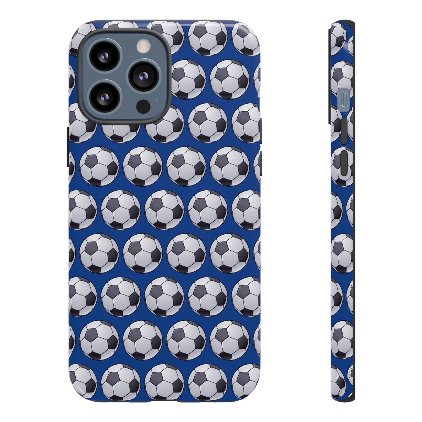 Soccer Ball Phone Case Blue