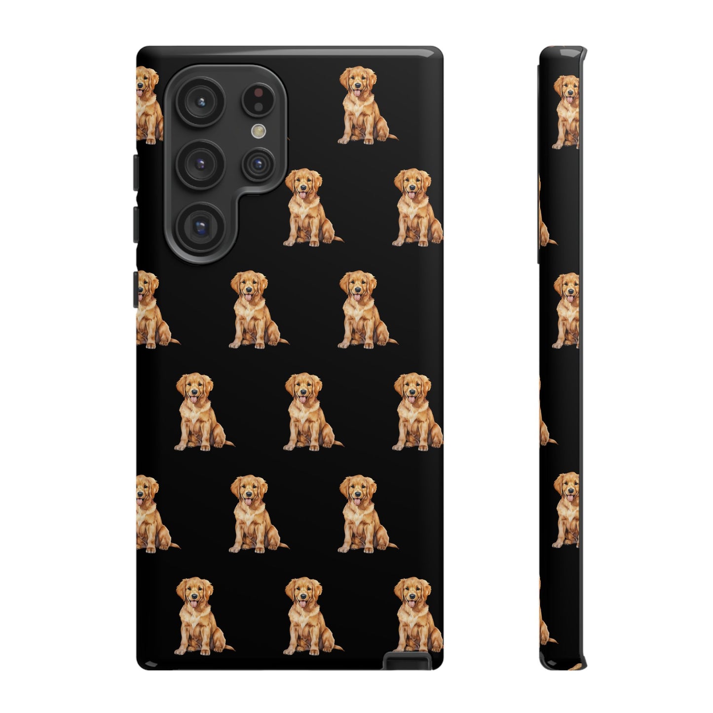 Golden Retriever Phone Case Black