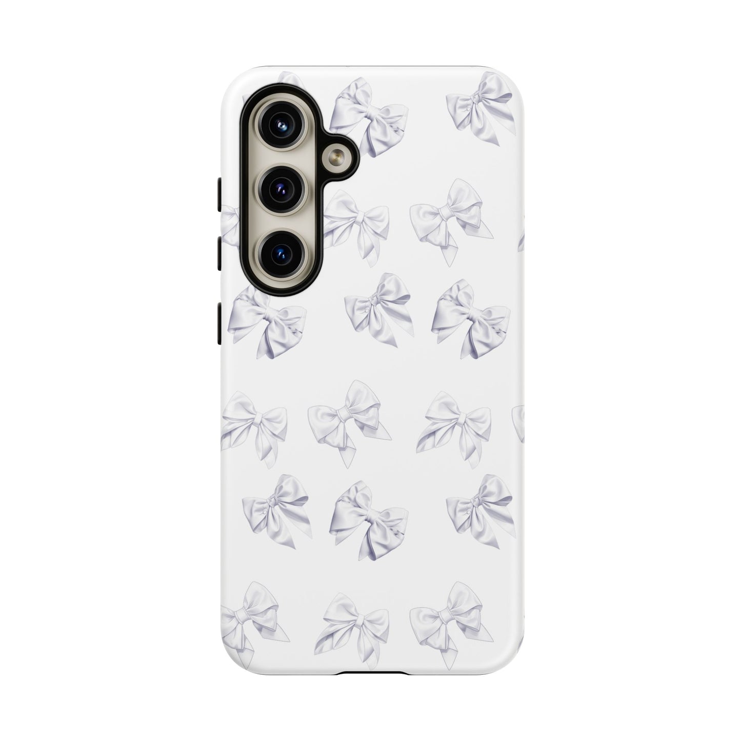 Bow Phone Case White on White