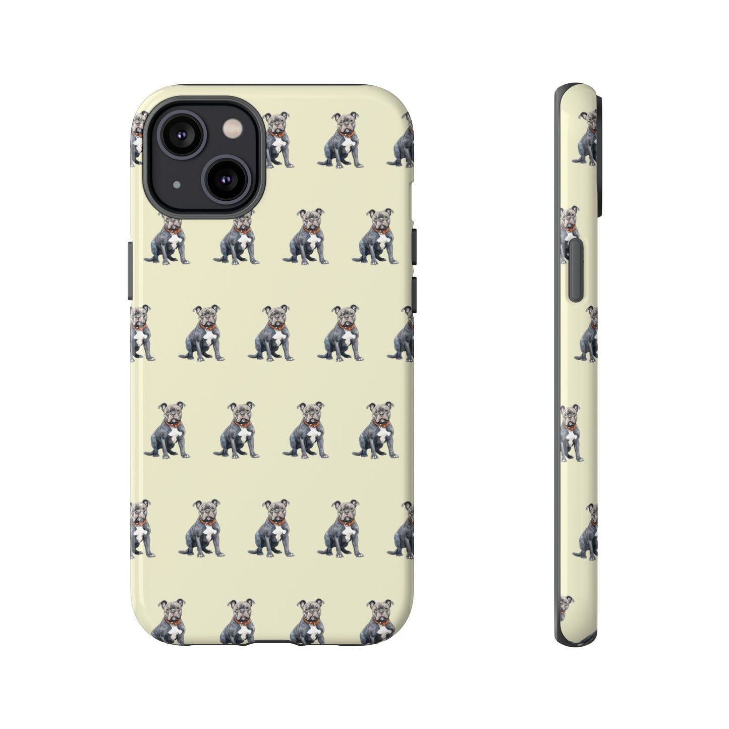 Pitbull Phone Case Cream