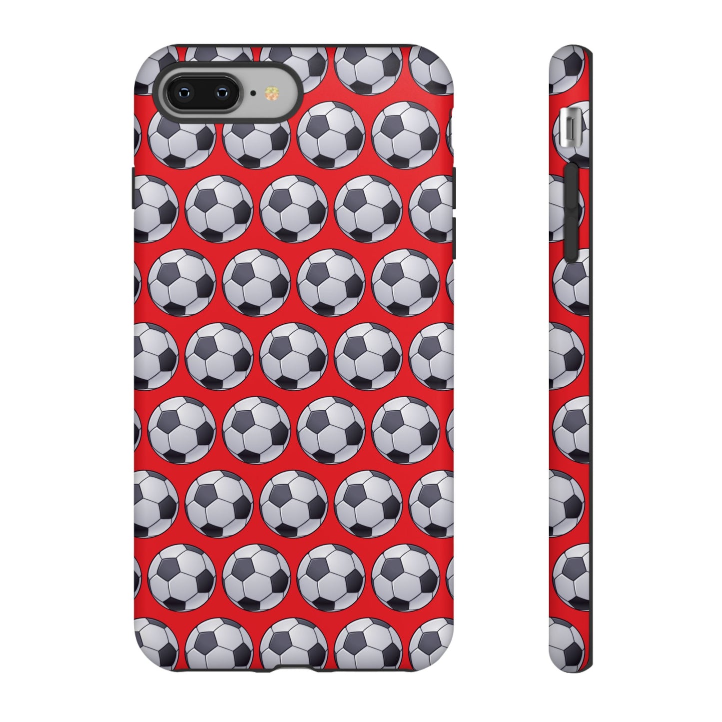 Soccer Ball Phone Case Red