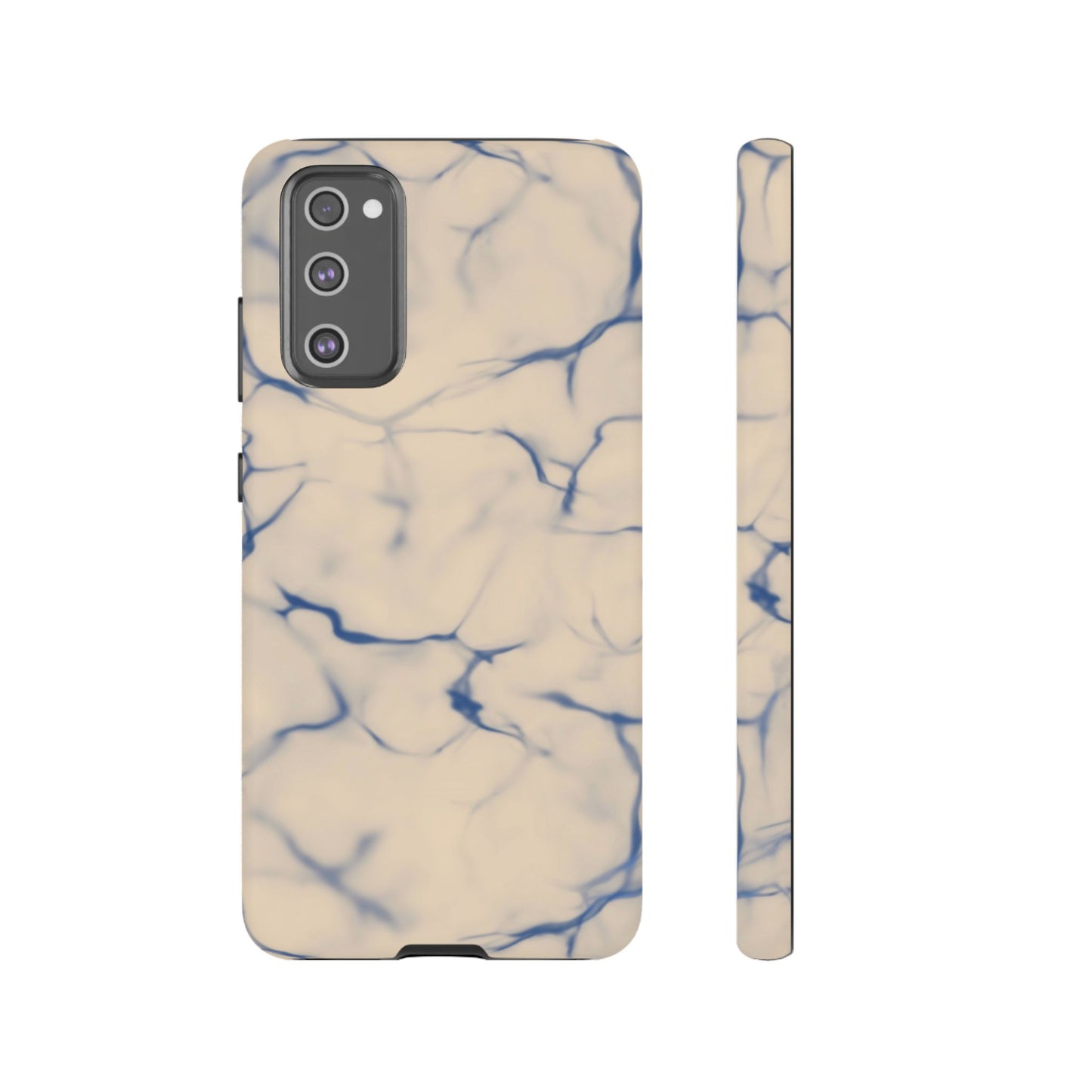 Marble Phone Case Cream Blue