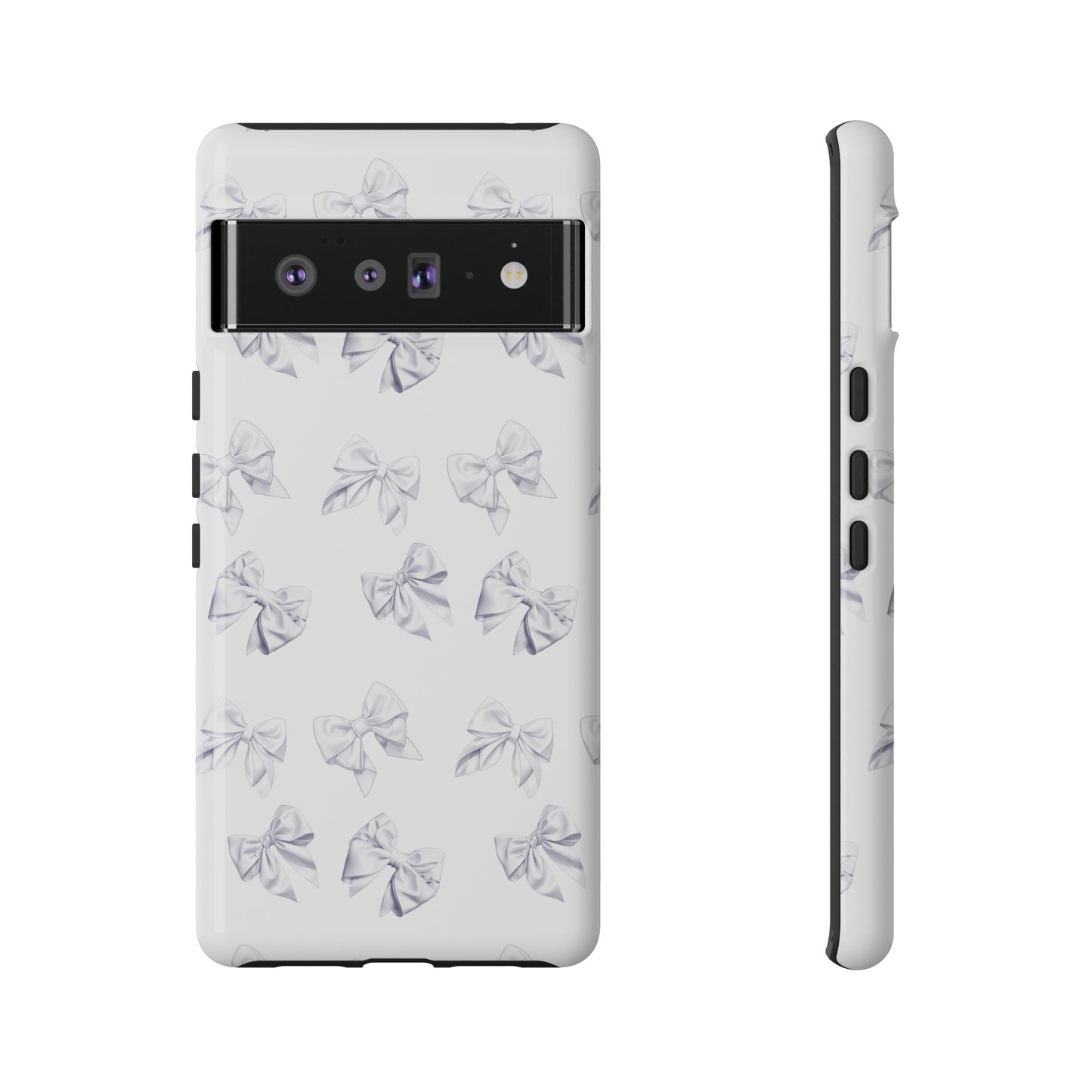 Bow Phone Case White on White