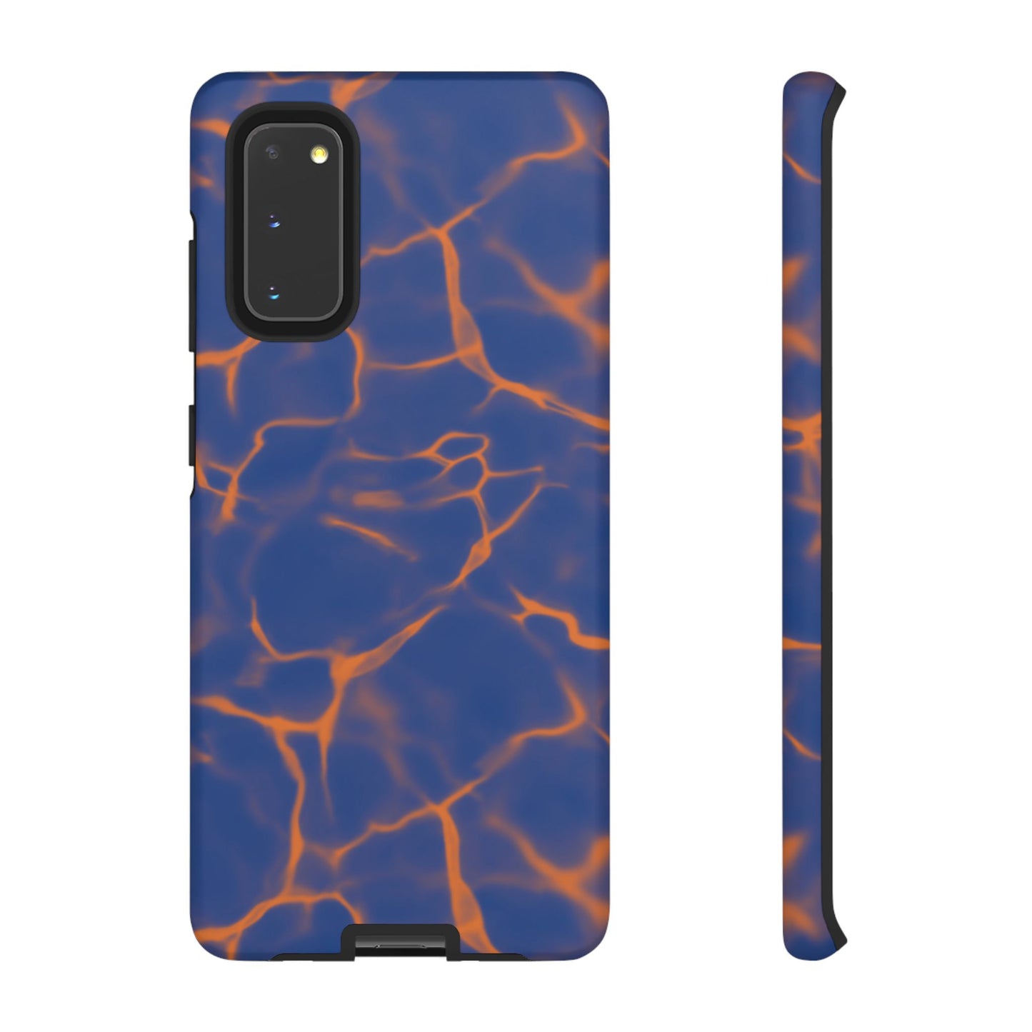 Marble Phone Case Blue Orange