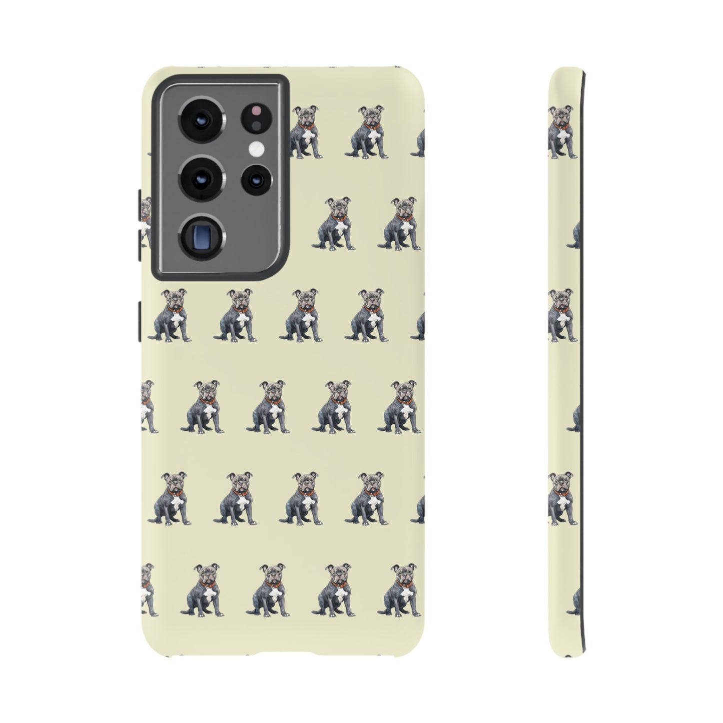 Pitbull Phone Case Cream