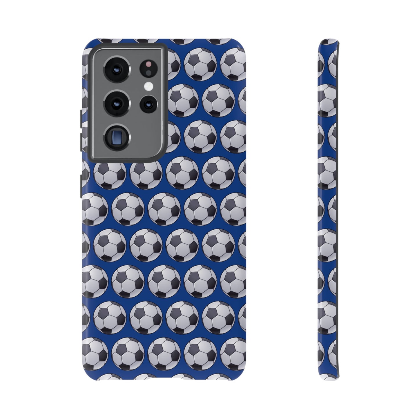 Soccer Ball Phone Case Blue