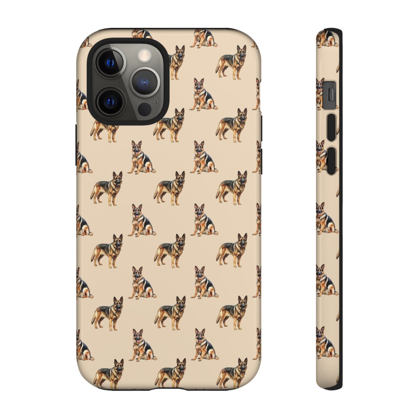 German Shepherd Phone Case Cream