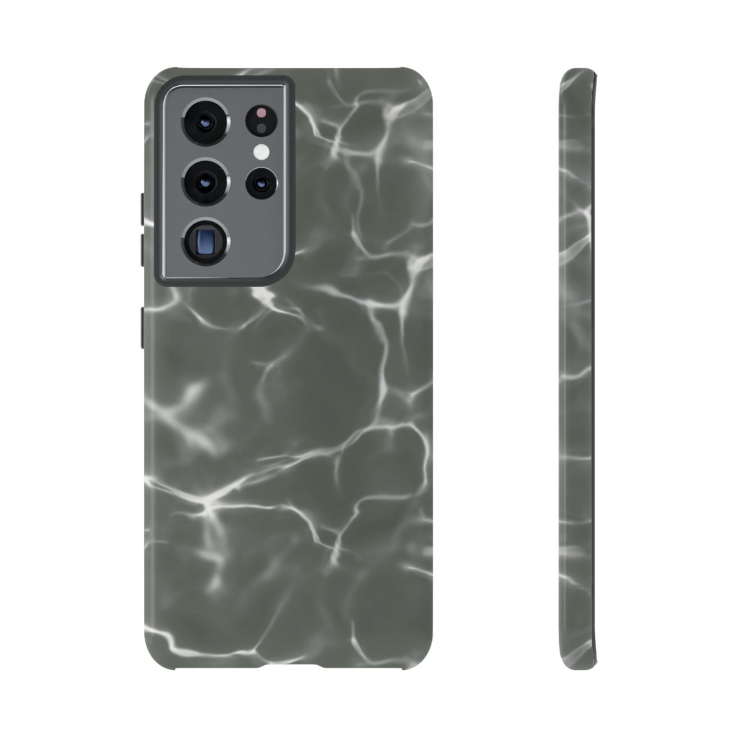 Marble Print Phone Case Gray