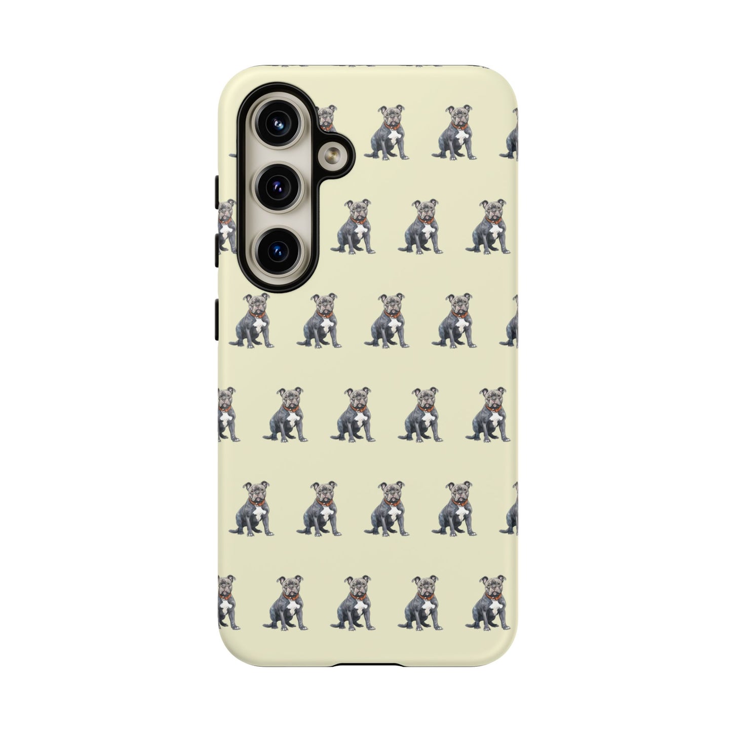 Pitbull Phone Case Cream