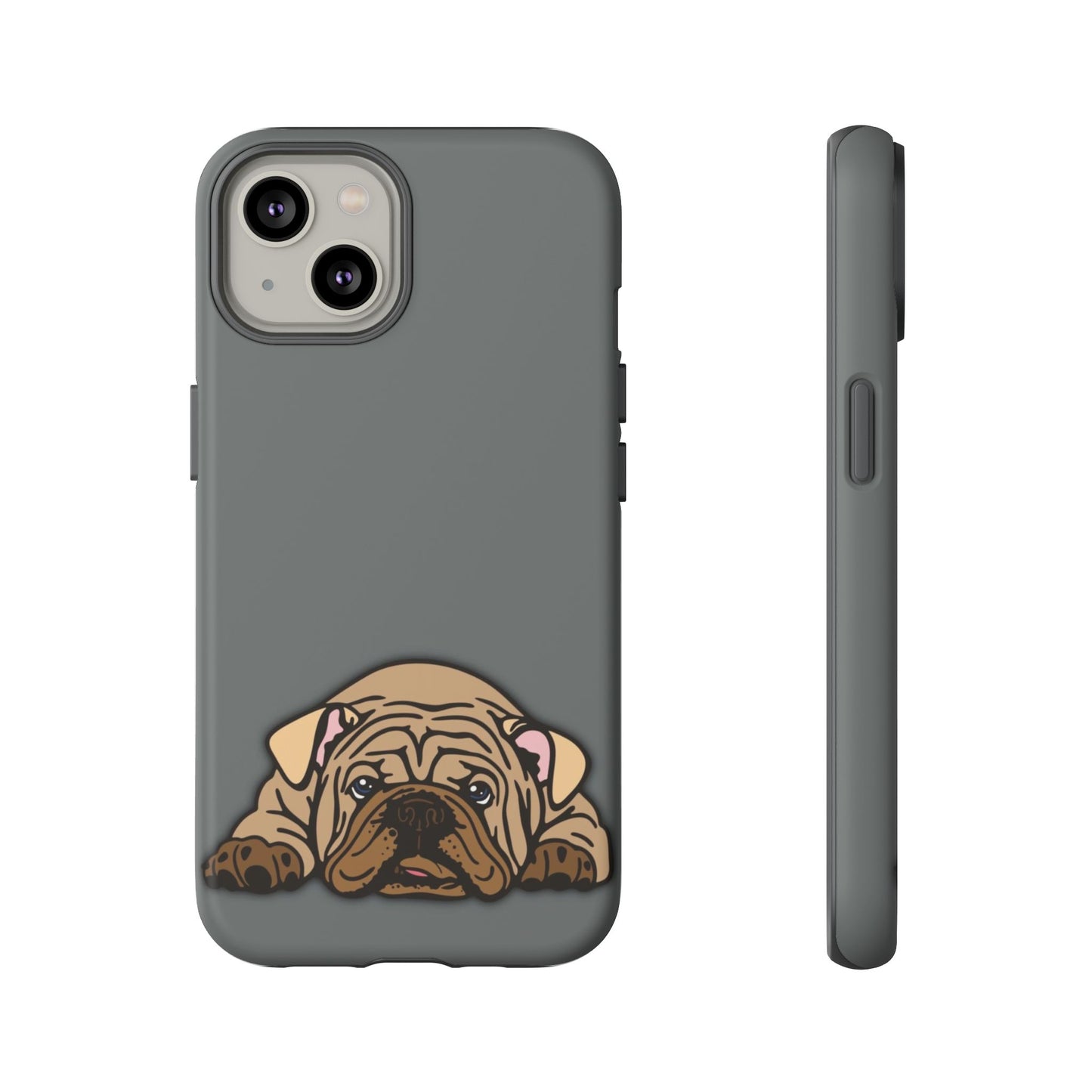 Bulldog Phone Case Gray