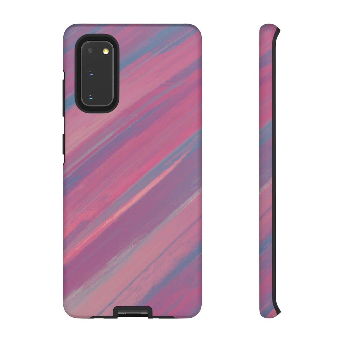 Striped Phone Case Pink