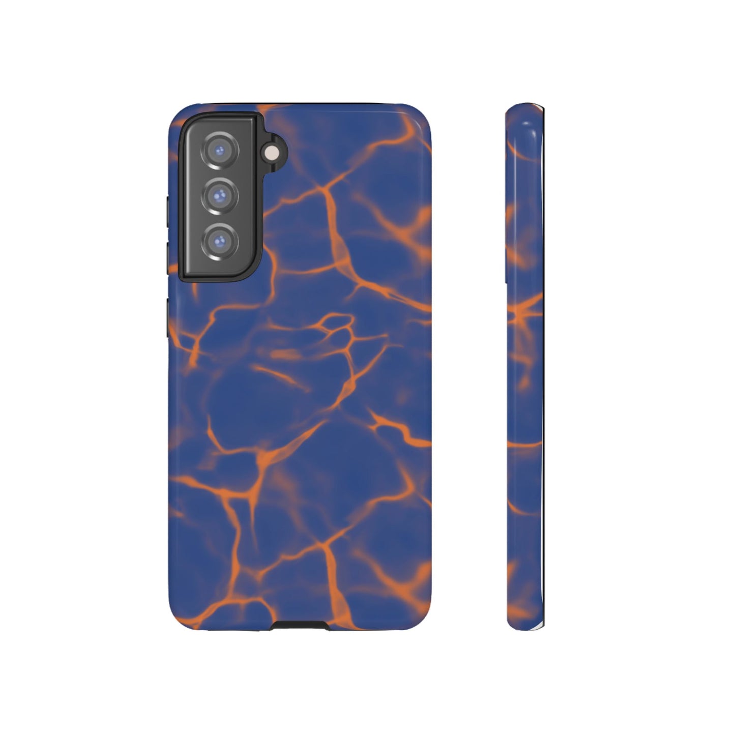 Marble Phone Case Blue Orange